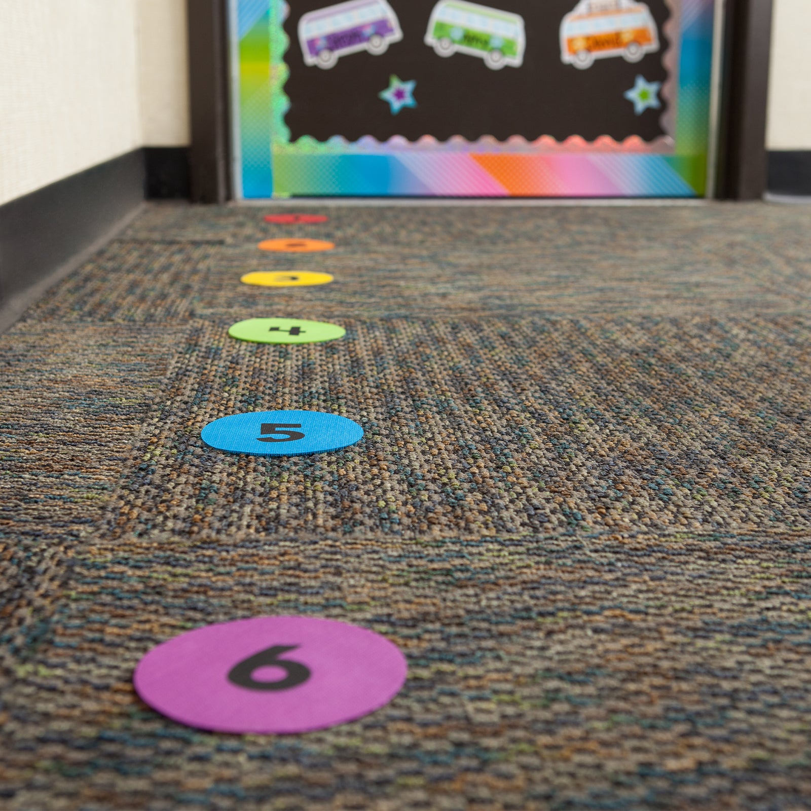 Spot On® Carpet Markers Numbers 1–36 - 4"