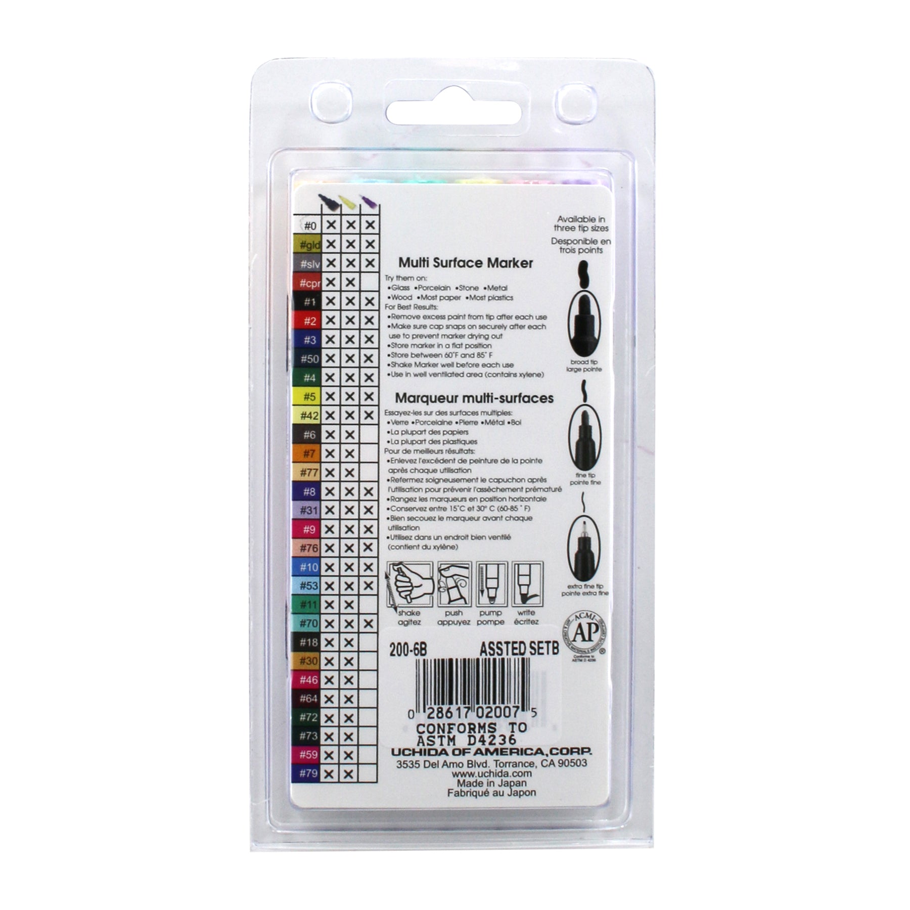 200-6B DECOCOLOR FINE PASTEL SET