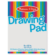 Drawing Paper Pad, 9" x 12", 50 Sheets
