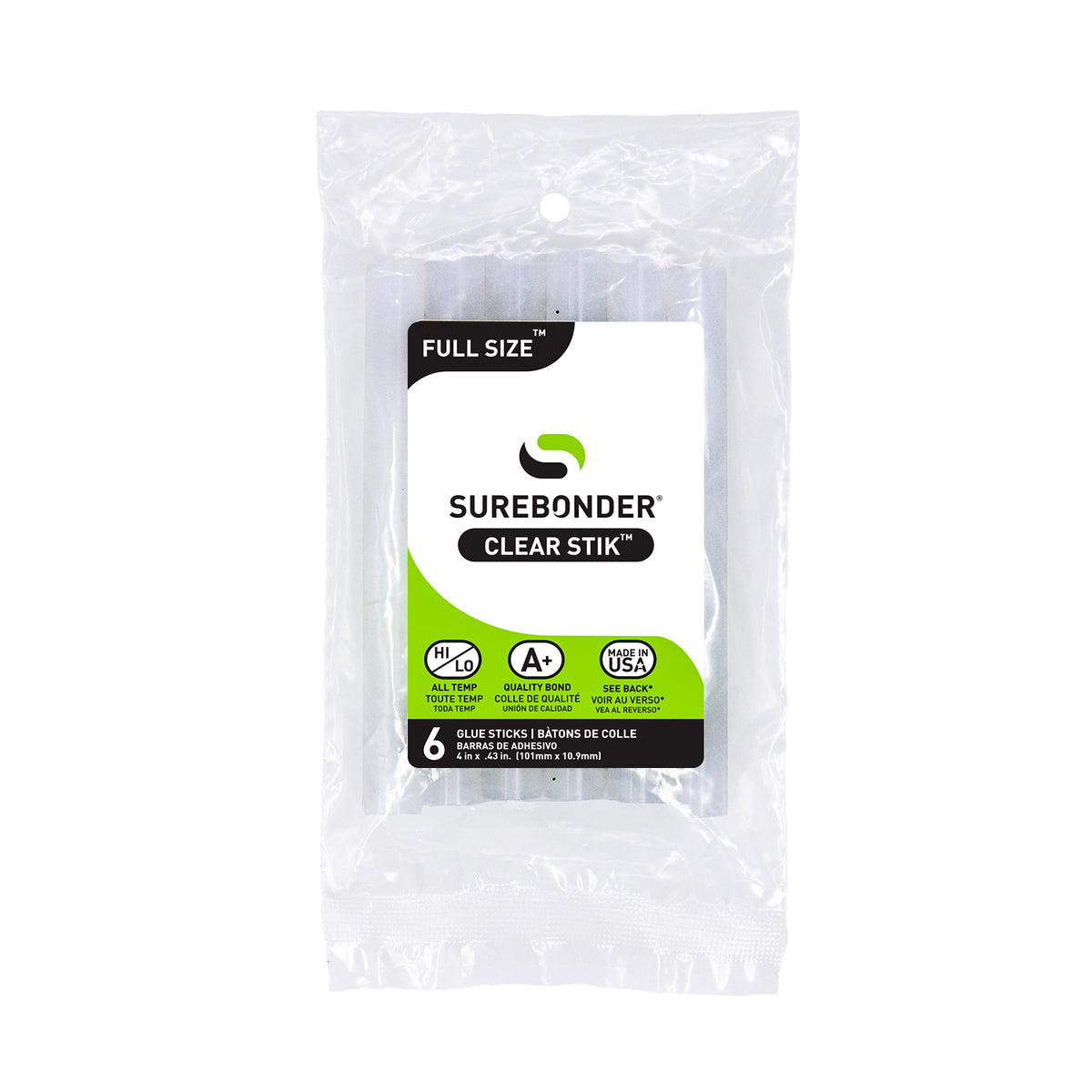 (10 PK) ALL TMP STD GLU STIX 4IN6PK