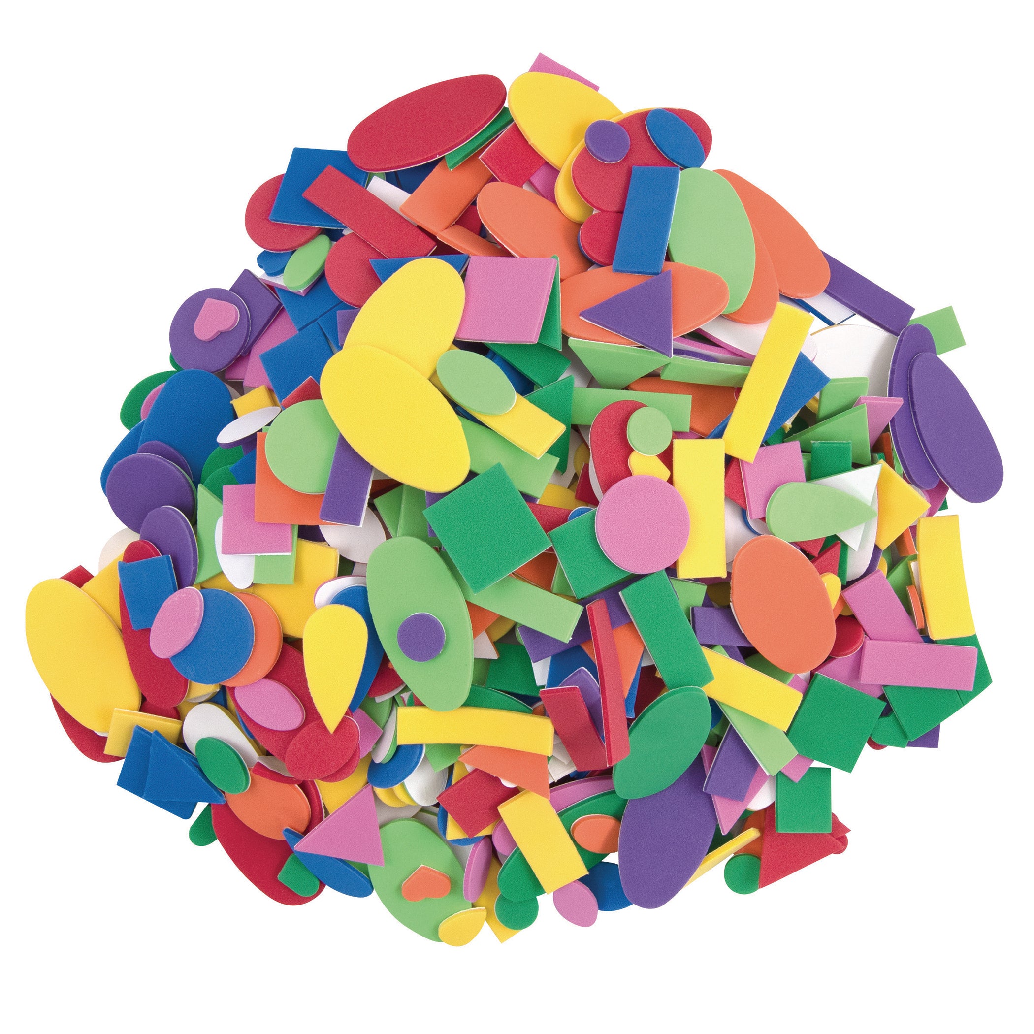 WonderFoam® Peel & Stick Shapes, Assorted Shapes, Colors & Sizes, 720 Pieces