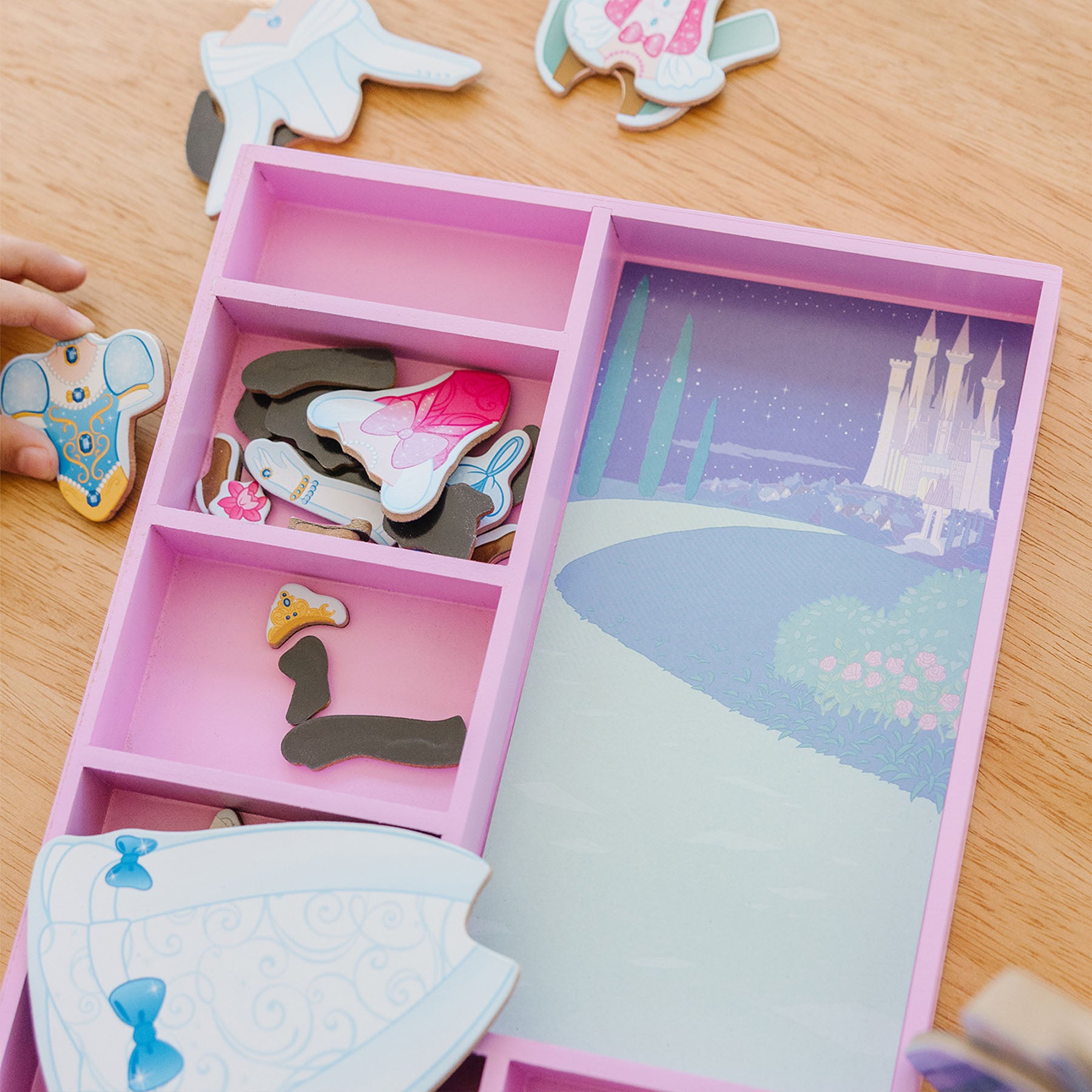 Disney Princess Cinderella Wooden Magnetic Dress-Up Play Set