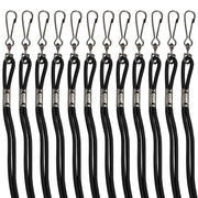 Lanyards, Black, Pack of 12