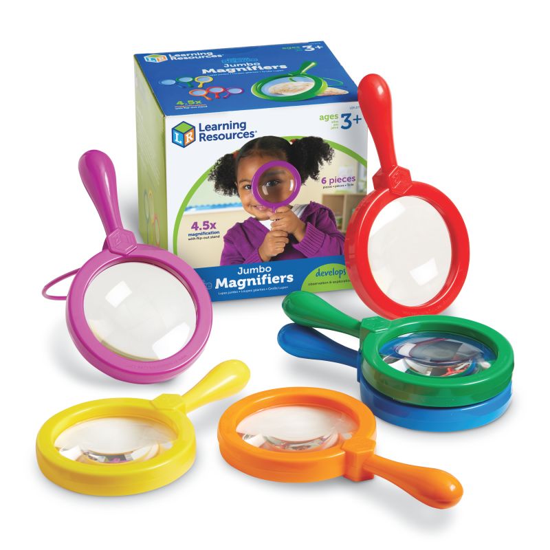 Primary Science®Jumbo Magnifiers, Set of 6 (without stand)