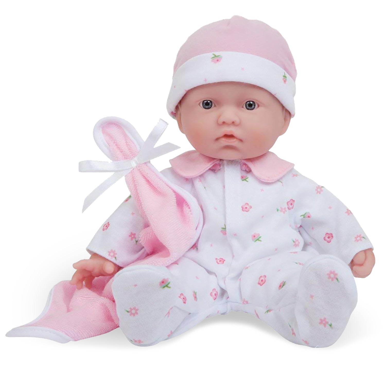 La Baby Soft 11" Baby Doll, Pink with Blanket, Caucasian