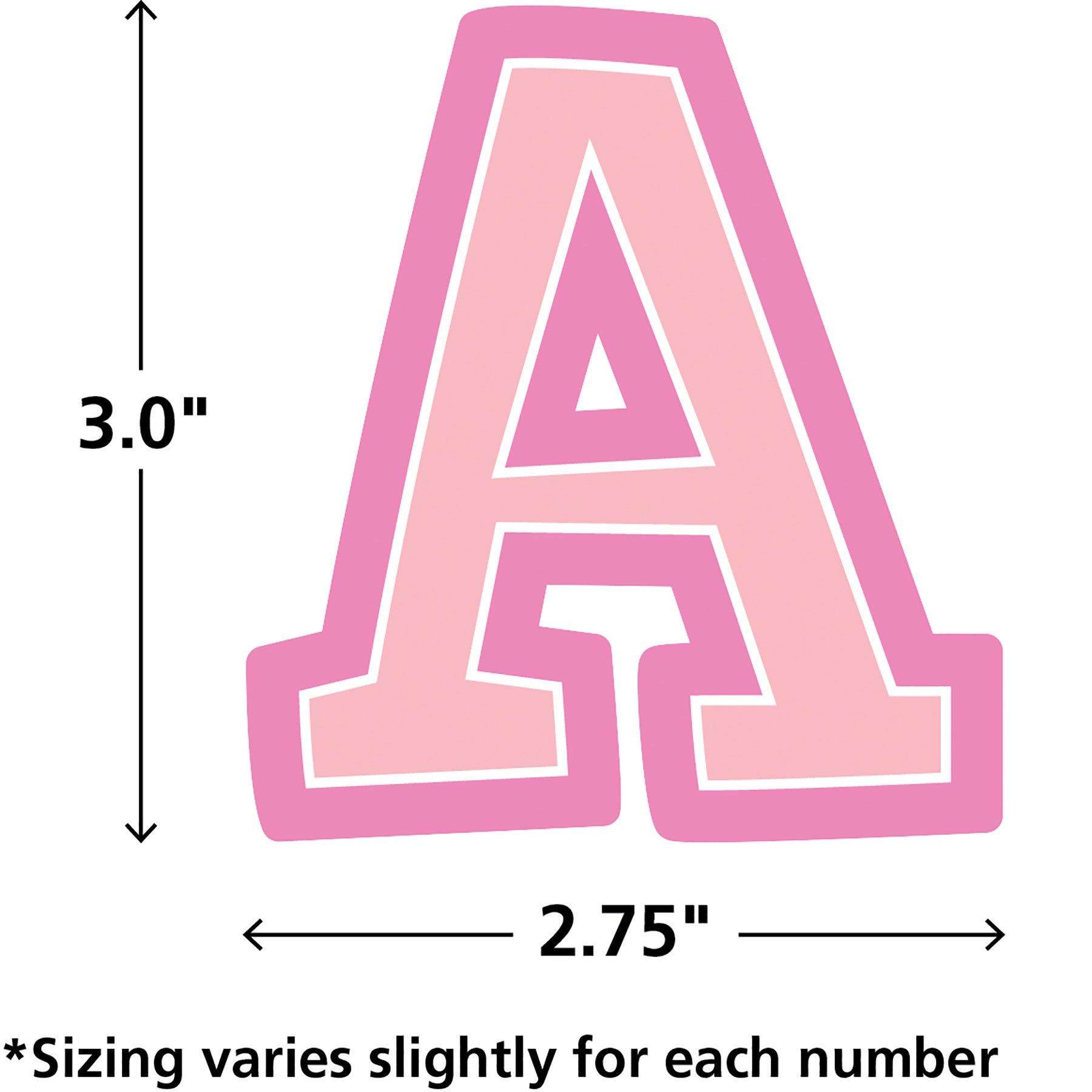 Pastel Pop Bold Block 3" Magnetic Letters, 55 Pieces