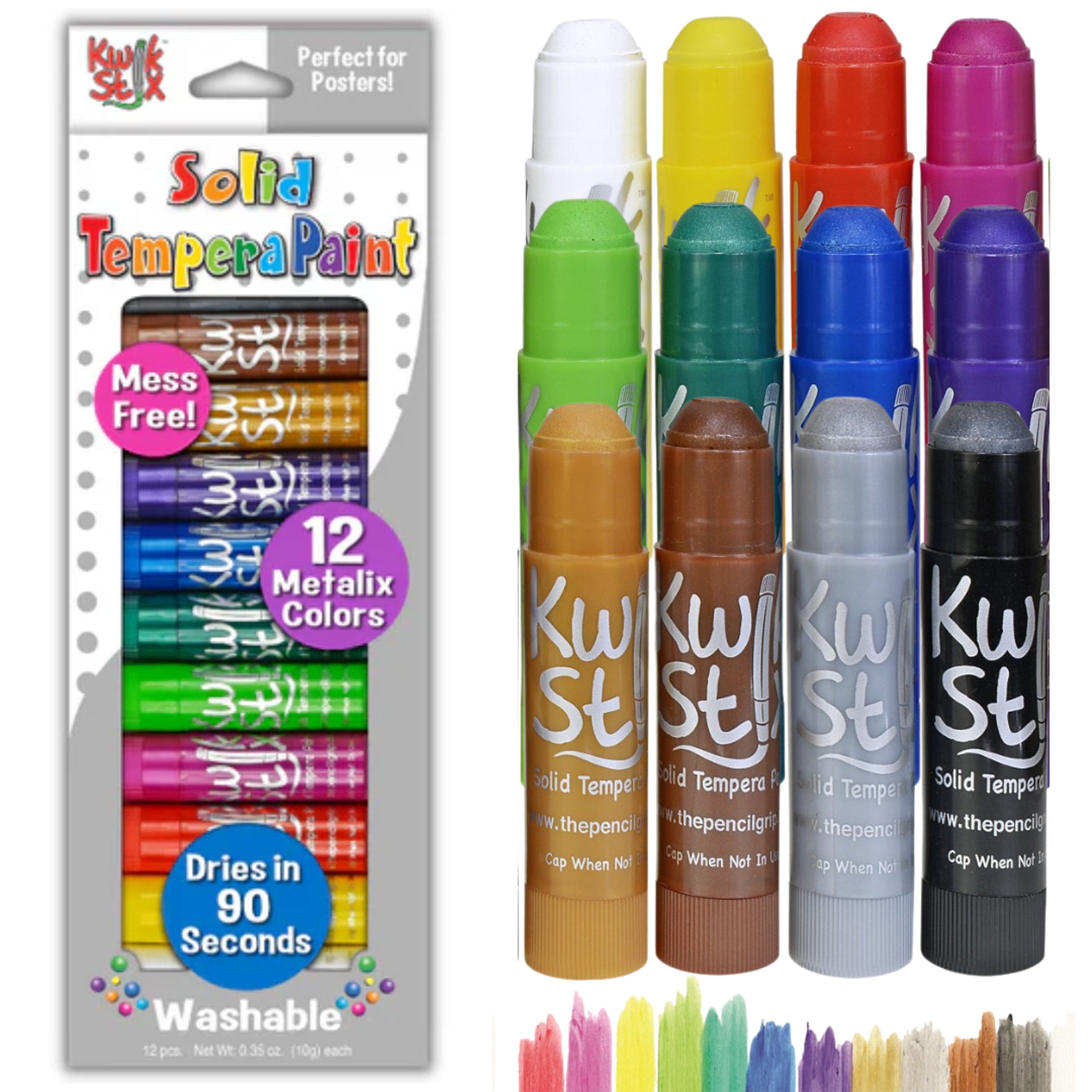 Tempera Paint Metalix, 12 Colors