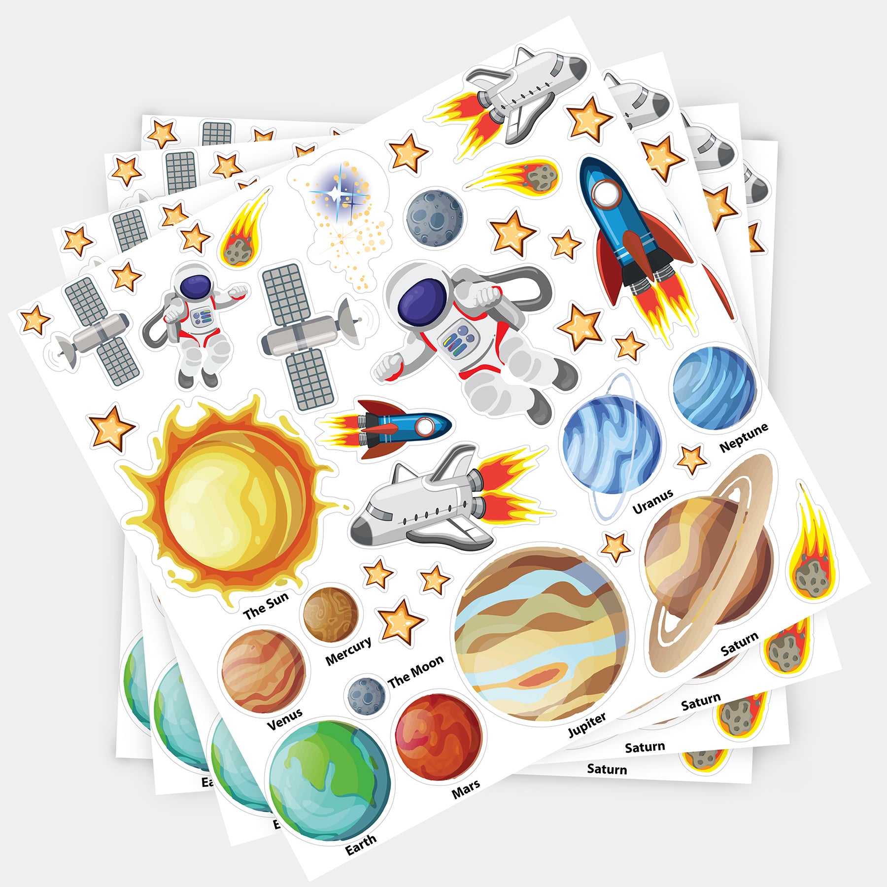 Foam Stickers, Space, Pack of 152