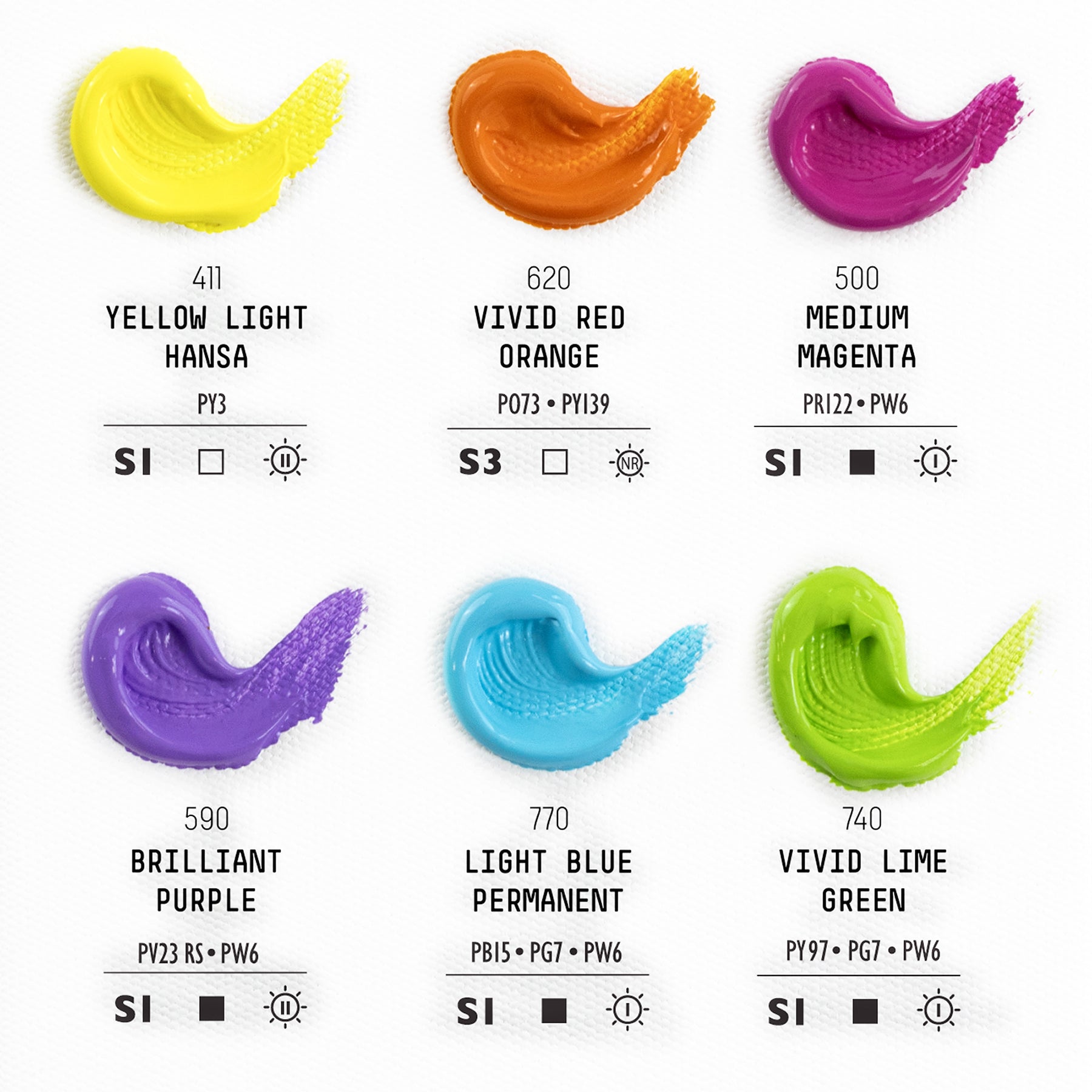 Heavy Body Color - Vibrant 6 x 22ml Set