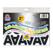 Self-Adhesive Letters, Black Dazzle, Puffy Font, 2", 159 Characters