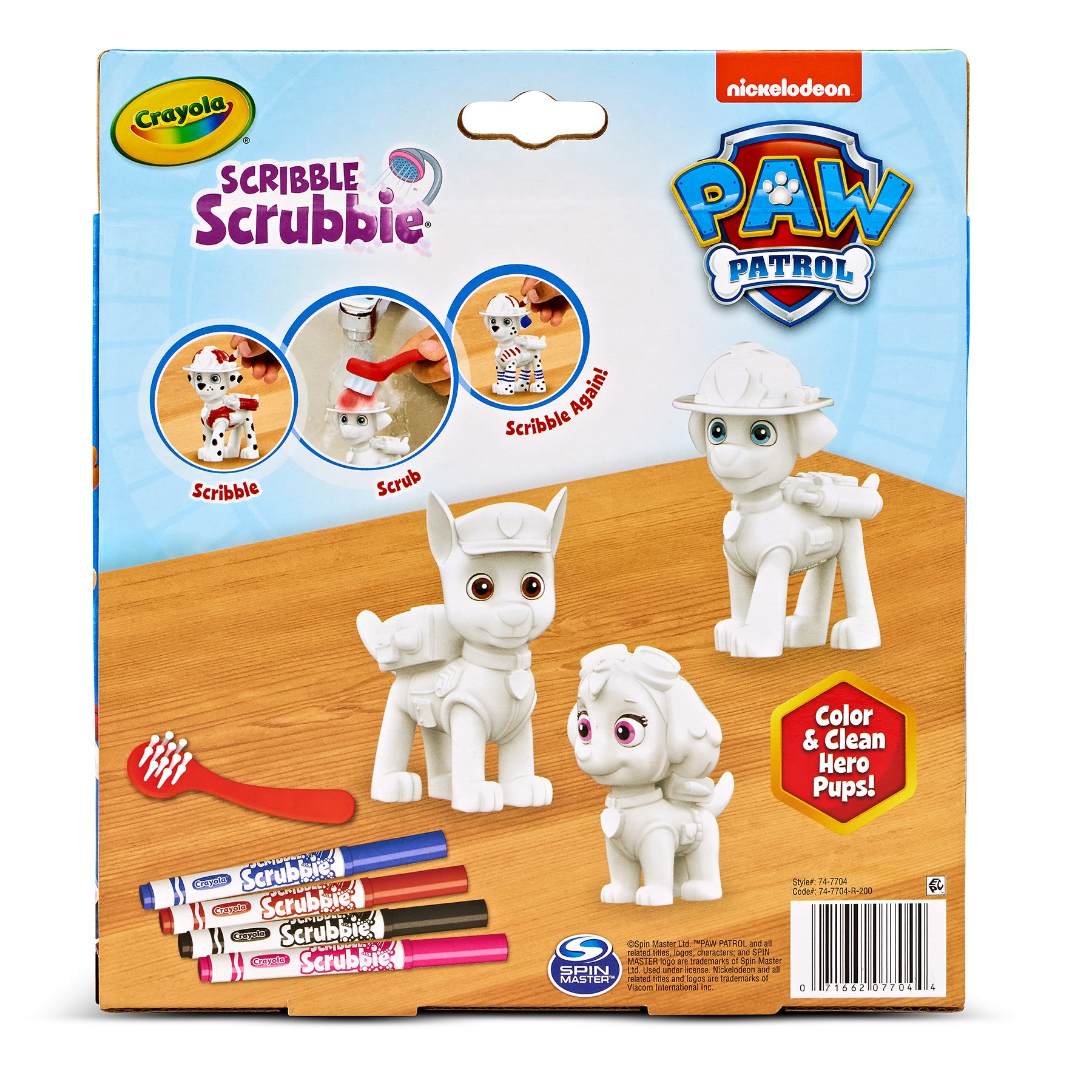 Scribble Scrubbie Paw Patrol, 3 Count
