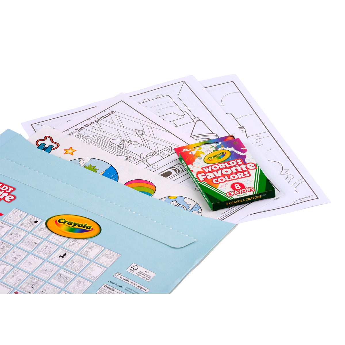 COLOR & STICKER ACTIVITY SET W/