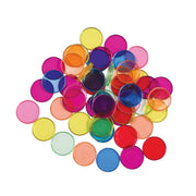 Transparent Plastic Counters - Steel-Ringed - Set of 50