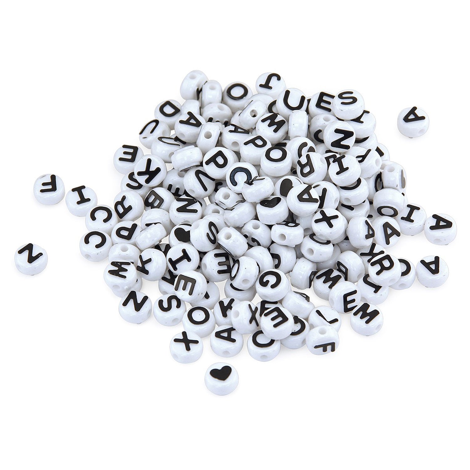 ABC Beads, 300 Black & White