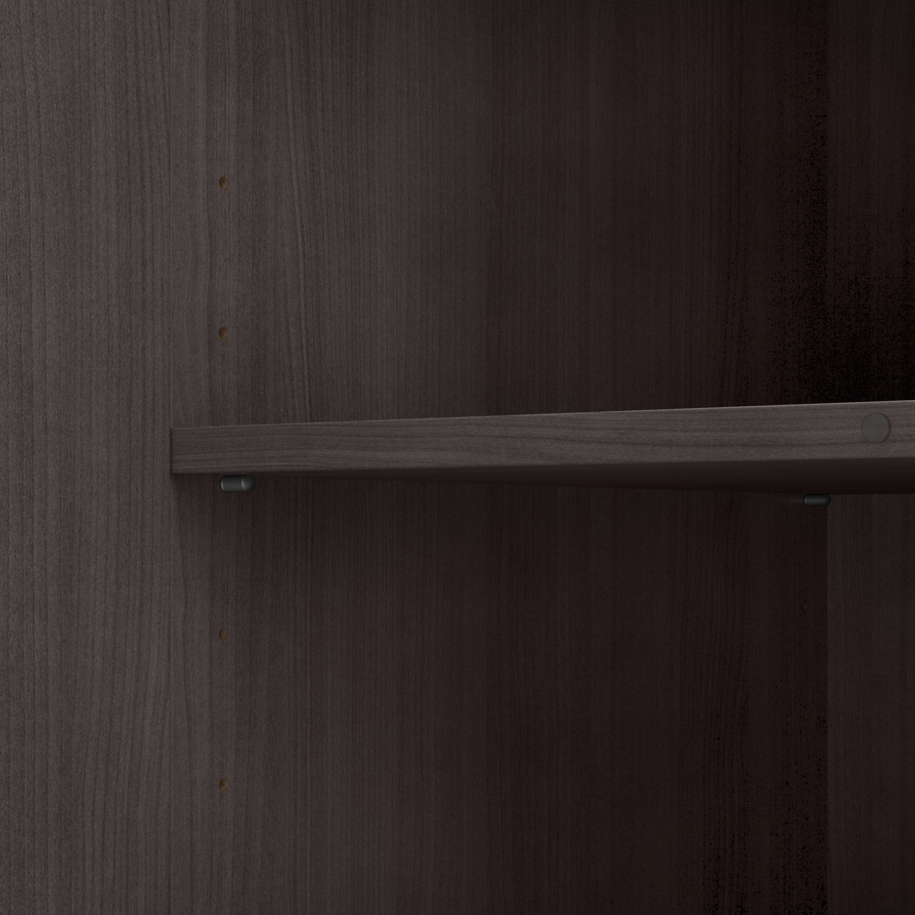 Bush Business Furniture Universal Tall Narrow Storage Cabinet with Door and Shelves in Storm Gray - 15.67" Width x 17.2" Depth x 61.81" Height