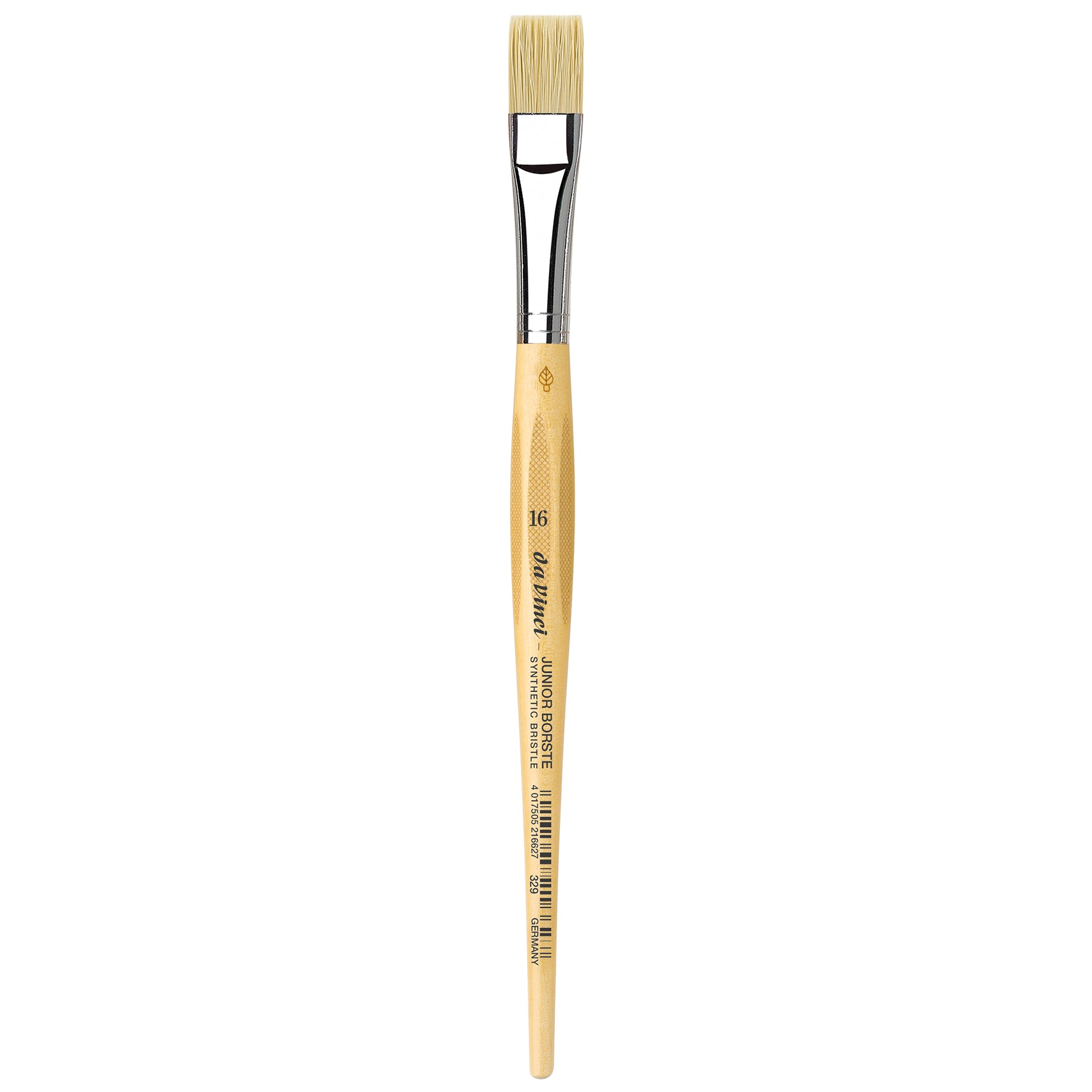 JUNIOR BORSTE Synthetic Student Brush, Synthetic, Tempera, Flat, Series 329, Size 16