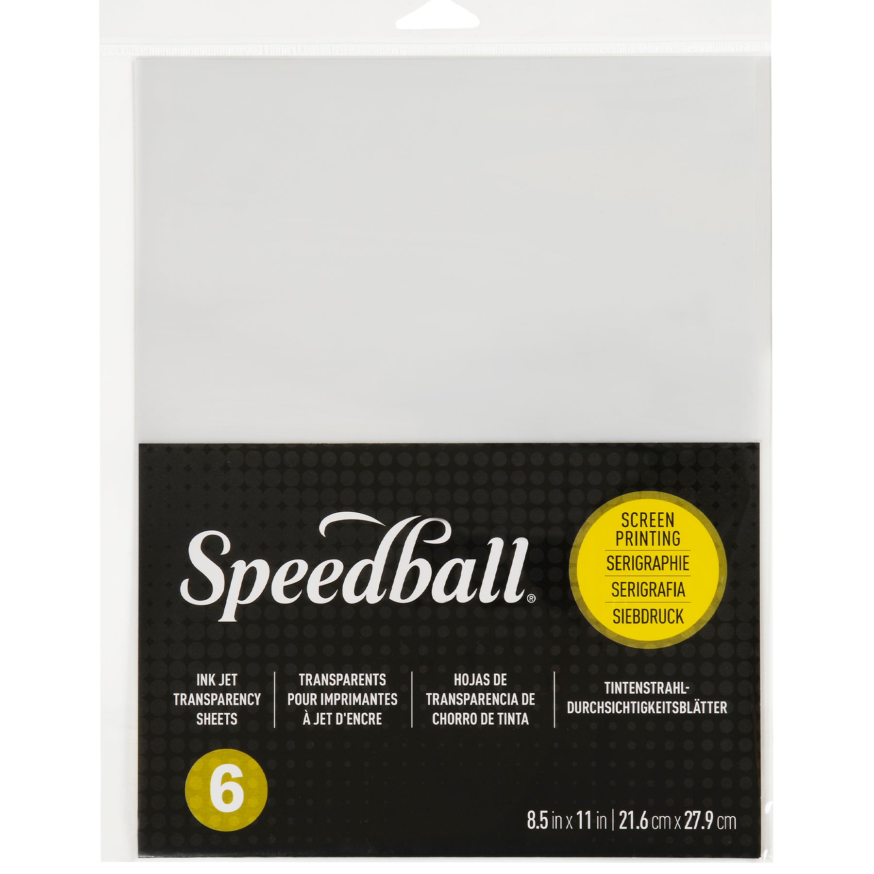 Speedball® 8.5" x 11" Screen Printing Ink Jet Transparency Sheets, 6ct.
