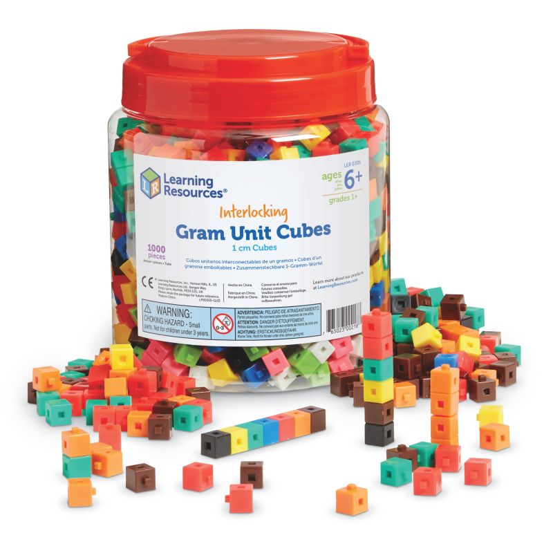 Interlocking Centimeter Cubes, Set of 1000