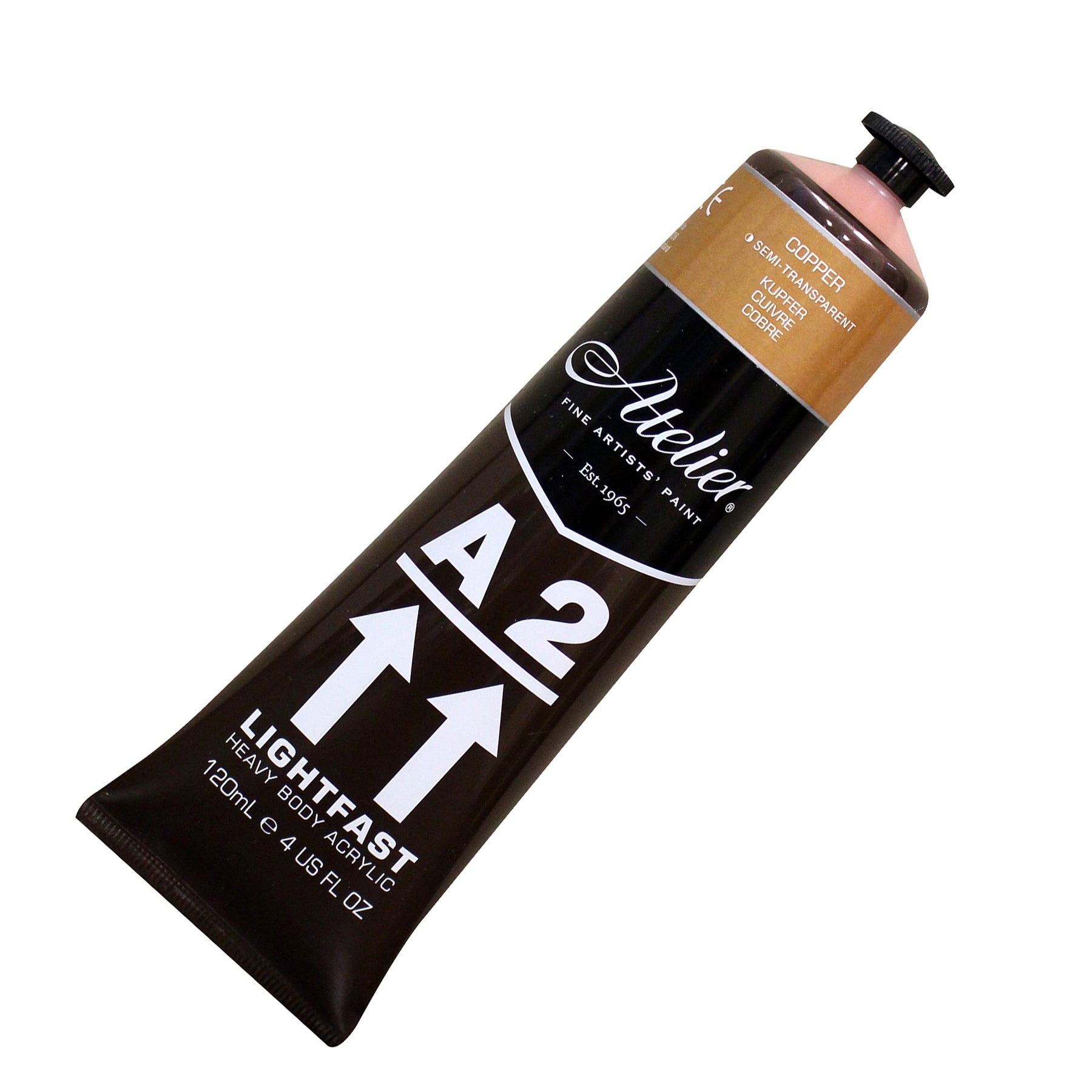 A2 Heavy Body Lightfast Artist Acrylic, 4 oz., Copper