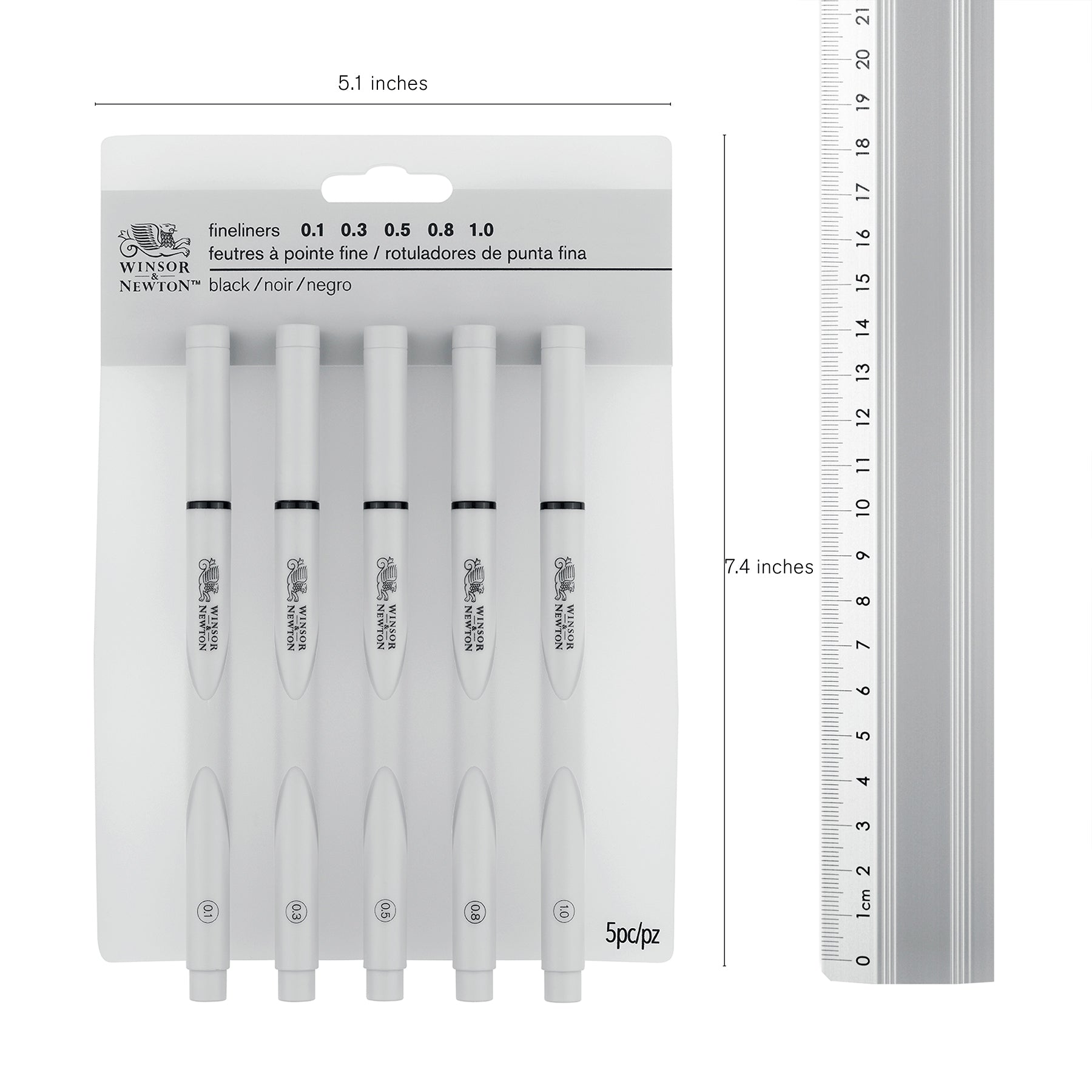 WN FineLiner - Black - Set of 5 (Assorted)