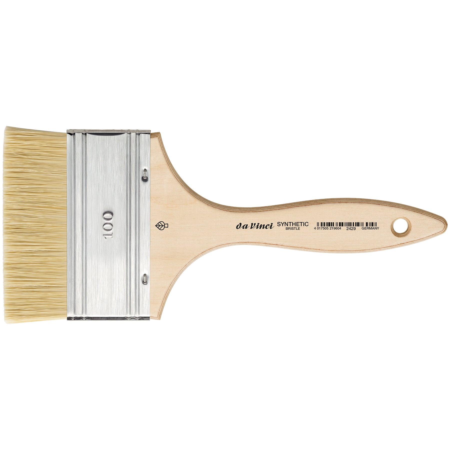 SYNTHETIC Mottler Brush, Natural Hog, Acrylic & Oil, Flat, Series 2429, Size 100