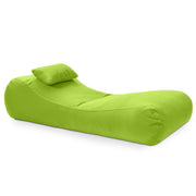 Arlo Outdoor Bean Bag Sun Lounger - Pool and Patio Chaise Recliner, Lime Green
