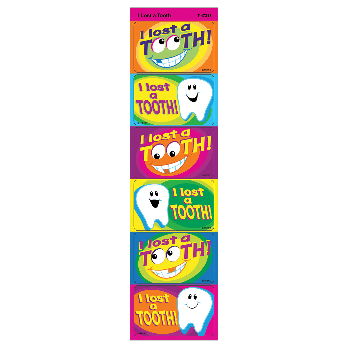 APPLAUSE STICKERS I LOST A TOOTH