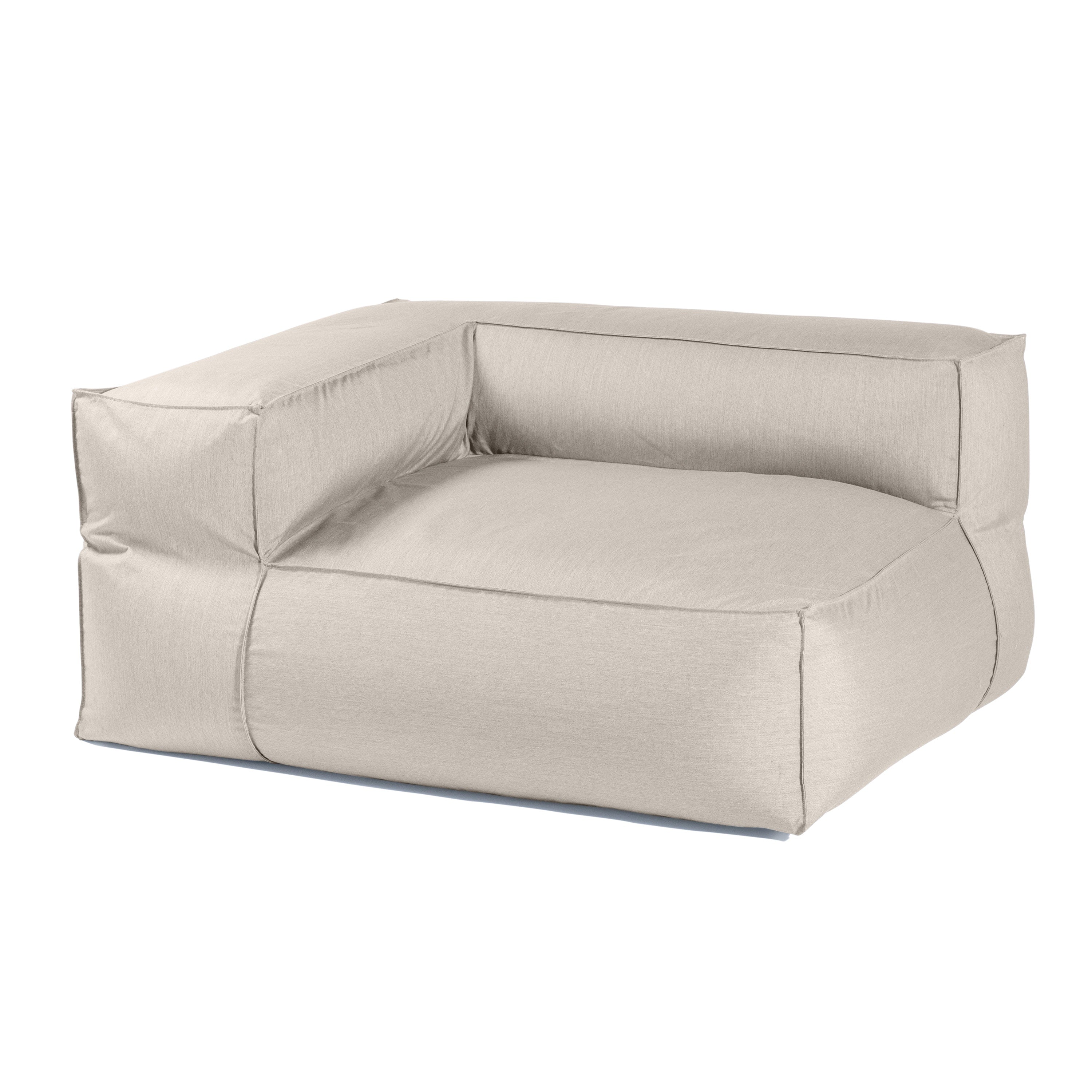 Baya Outdoor Right Corner - Sunbrella, Silver