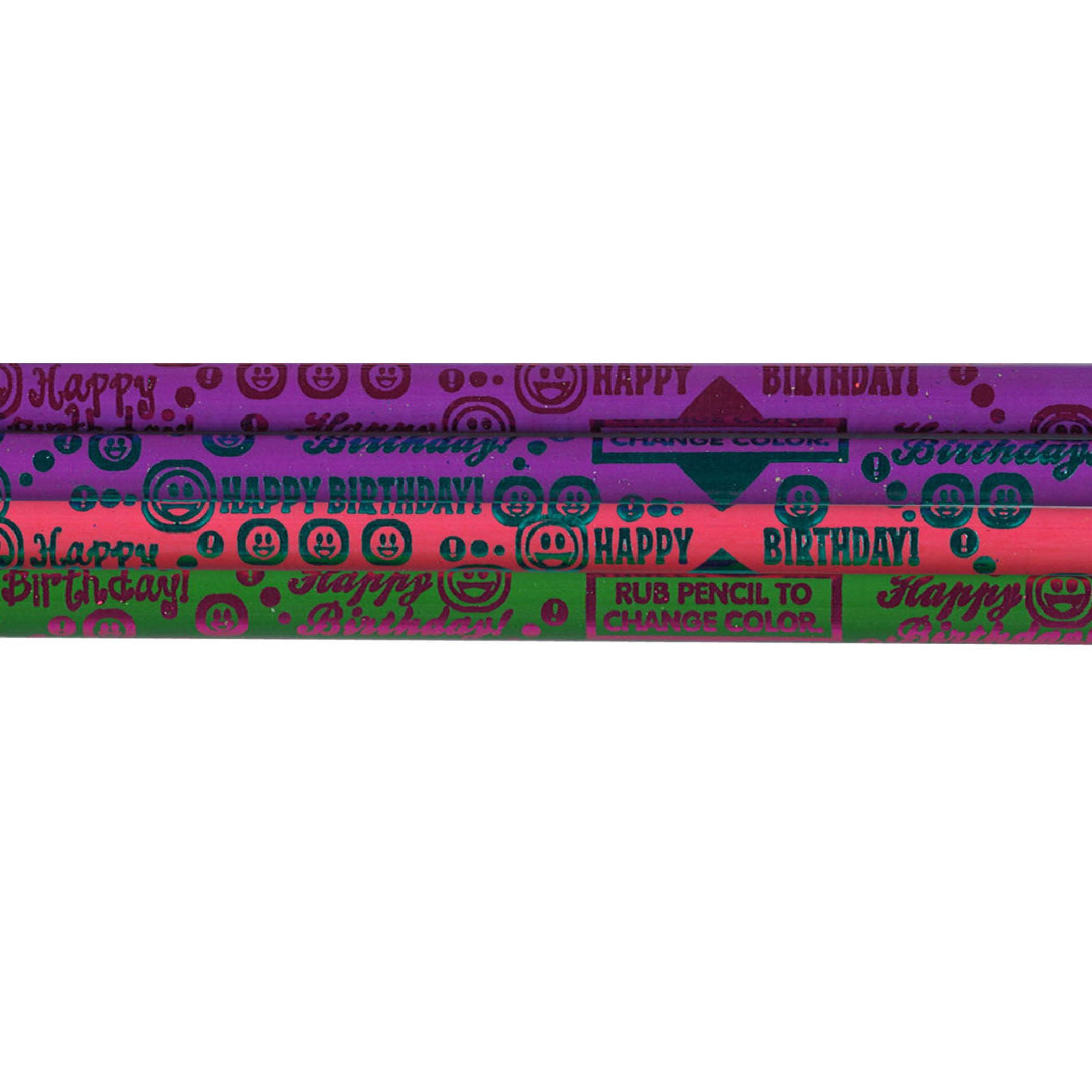 Thermo Happy Birthday Pencils, Assorted Color, Pack of 144