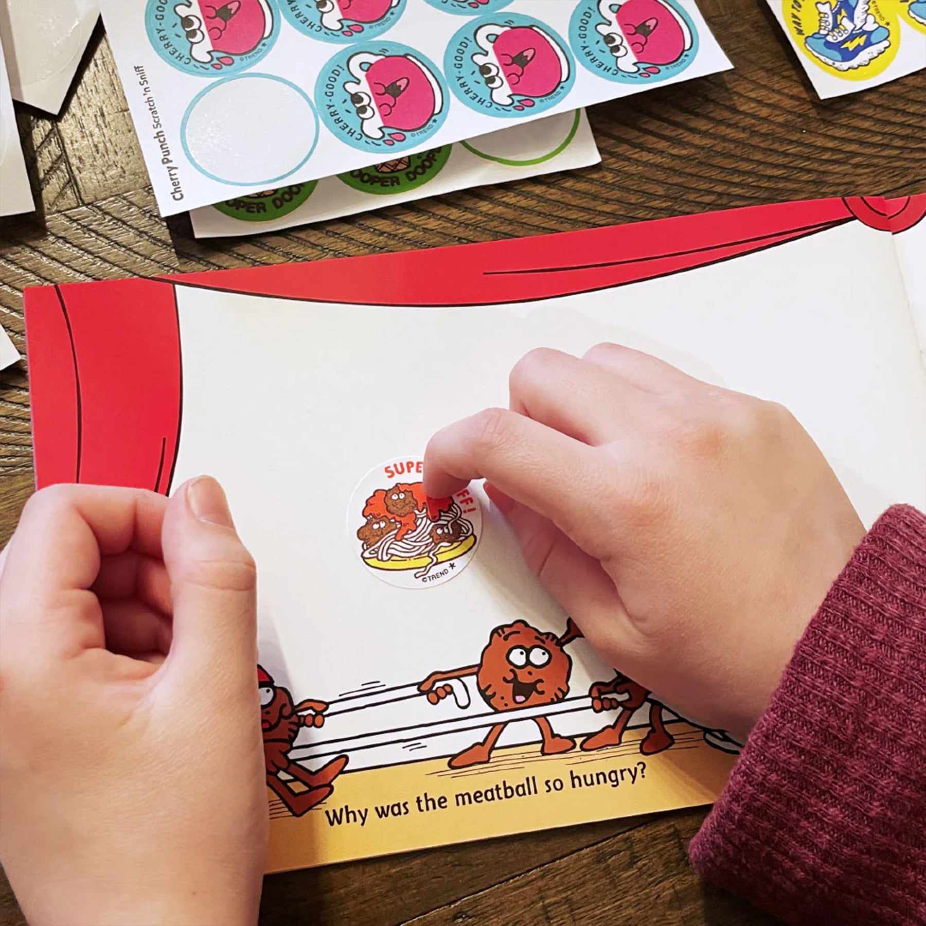 Super Stuff!/Spaghetti Scented Stickers, Pack of 24