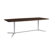 Bush Business Furniture 96-inch Office Conference Table with Metal Base in Black Walnut - 95.19" Width x 42.00" Depth x 28.65" Height