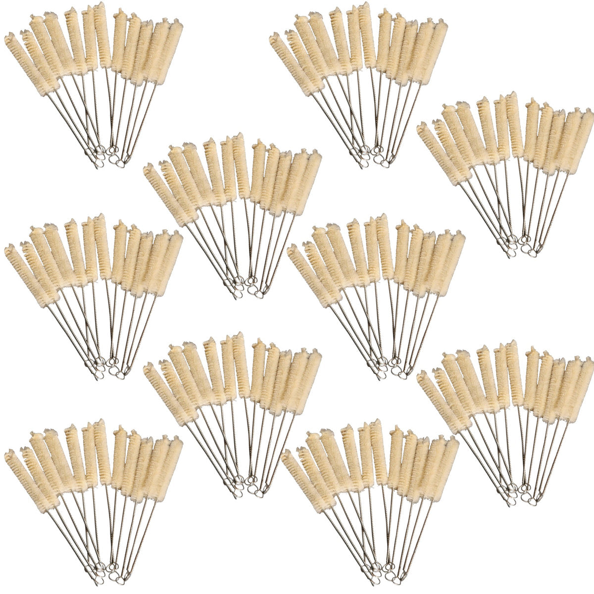 Brush, Test Tube, Natural Bristles, 17mm Outer Dimension x 2" Length x 150mm TL, Case of 120
