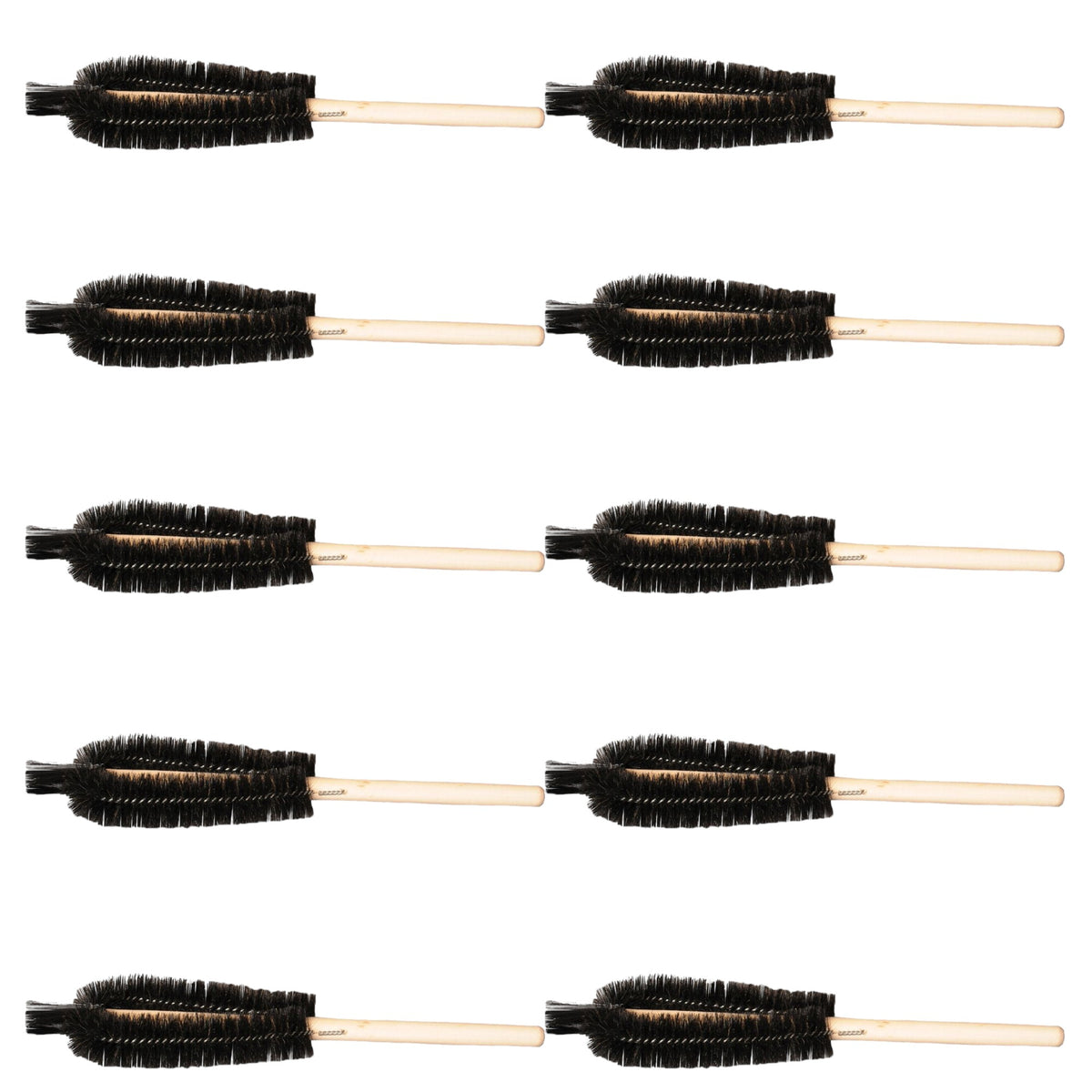 Brush, Beaker, Nylon Bristles, 330mm, with Wooden Handle, Pack of 10