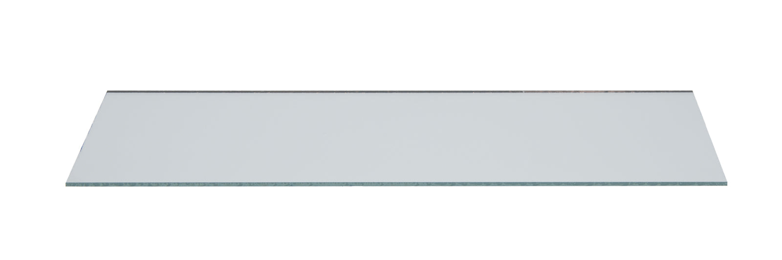 Mirror, Flat Glass, Silver Back, Rectangular, 2" x 6"