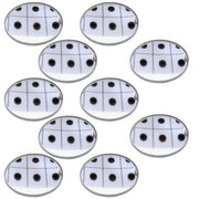 Mirror, Glass, Round Shape, Concave, 7.5cm Diameter x 7cm Focal Length, Pack of 10