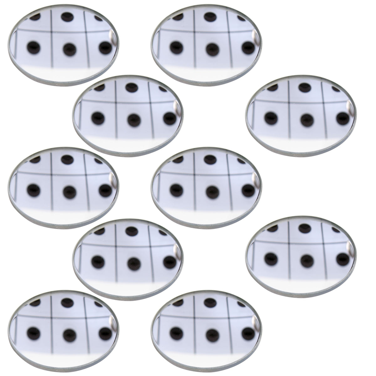 Mirror, Glass, Round Shape, Concave, 5cm Diameter x 15cm Focal Length, Pack of 10