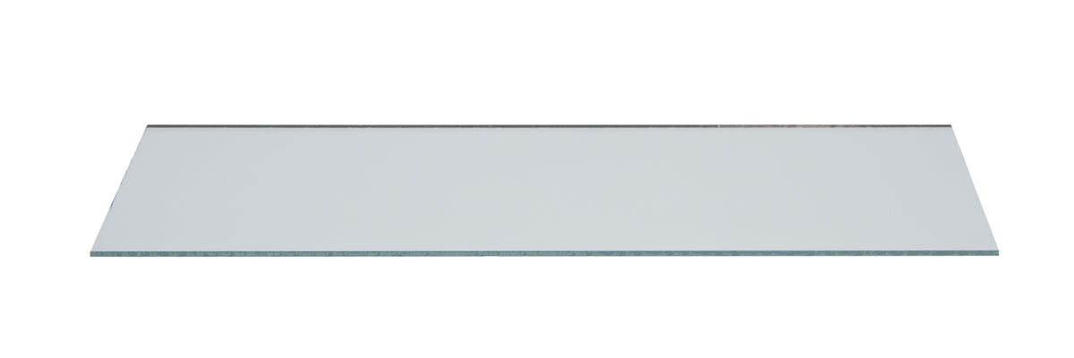 Mirror, Flat Glass, Silver Back, Rectangular, 2" x 6", Pack of 10