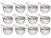 Mortar & Pestle Porcelain 80mmD 60ml. Case 12.