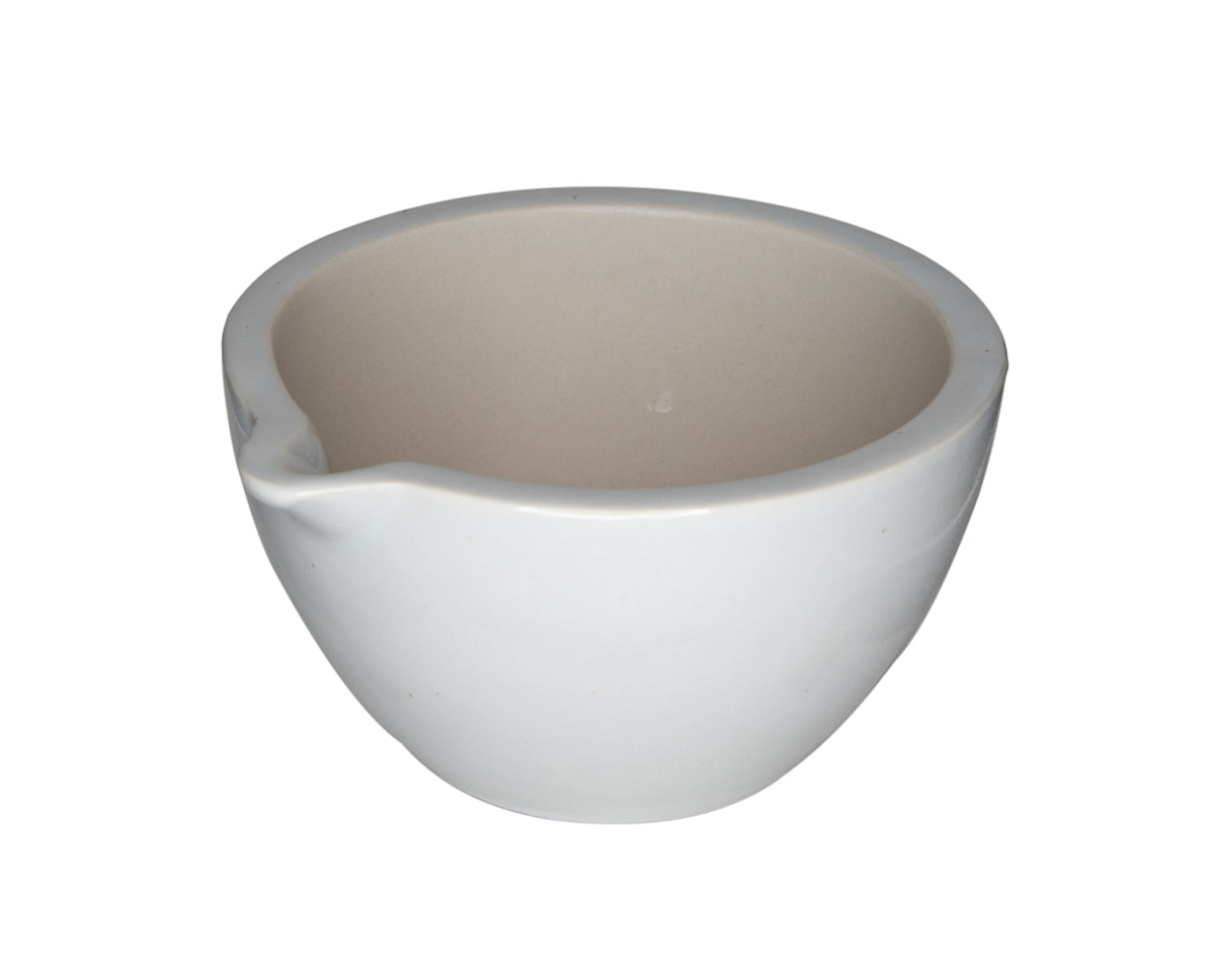 Mortar and Pestle, Porcelain, Size 160mm Opening and 500ml Capacity