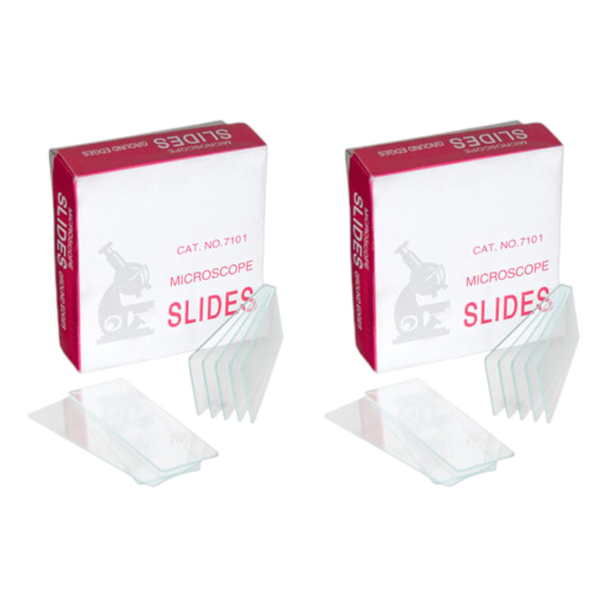 Microscope Slides, Plain, Glass, 75 x 25 mm, Case of 3600