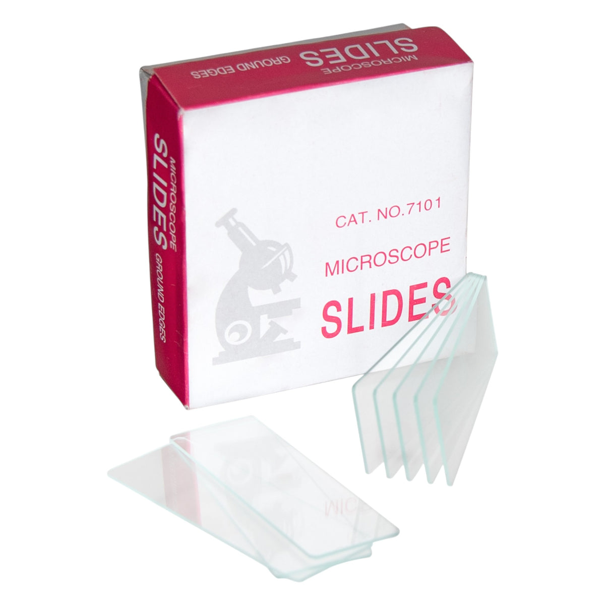 Microscope Slides, Plain, Glass, 75 x 25 mm, Case of 72