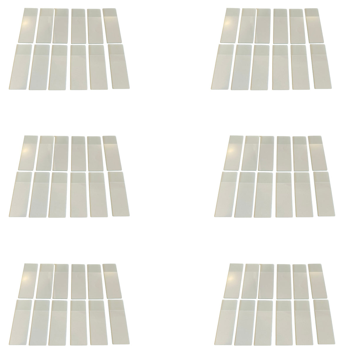 Microscope Slides, Glass, Frosted One End, Pack of 72