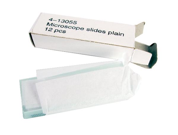 Microscope Slides Plain. Pack 12.