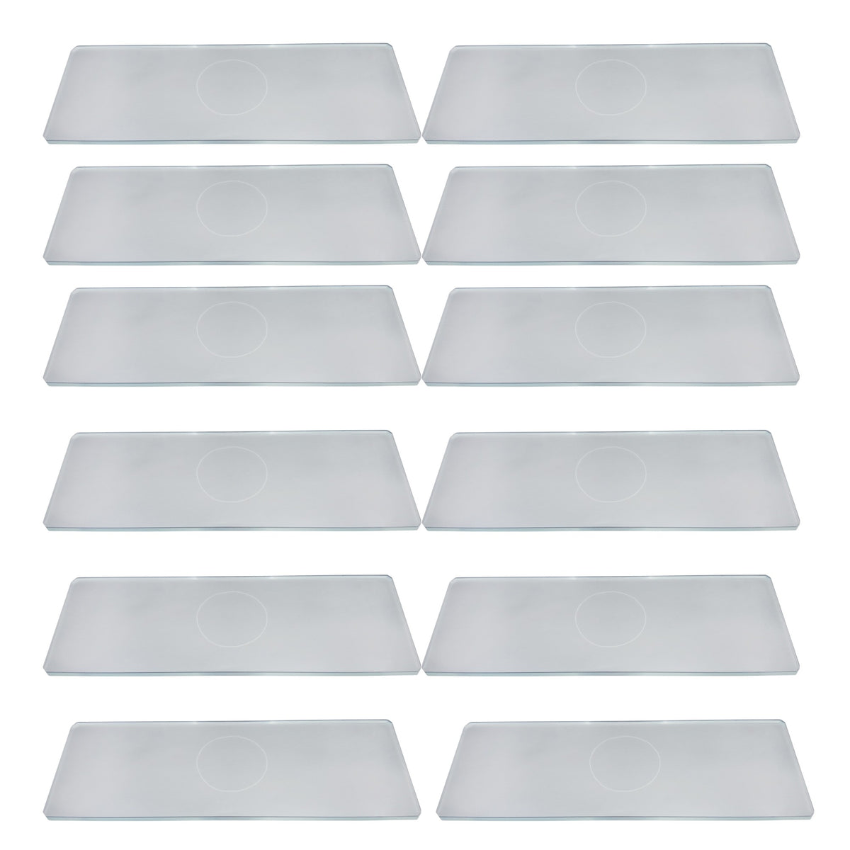 Microscope Slides, Single Cavity, Glass with Beveled Edges, Pack of 12