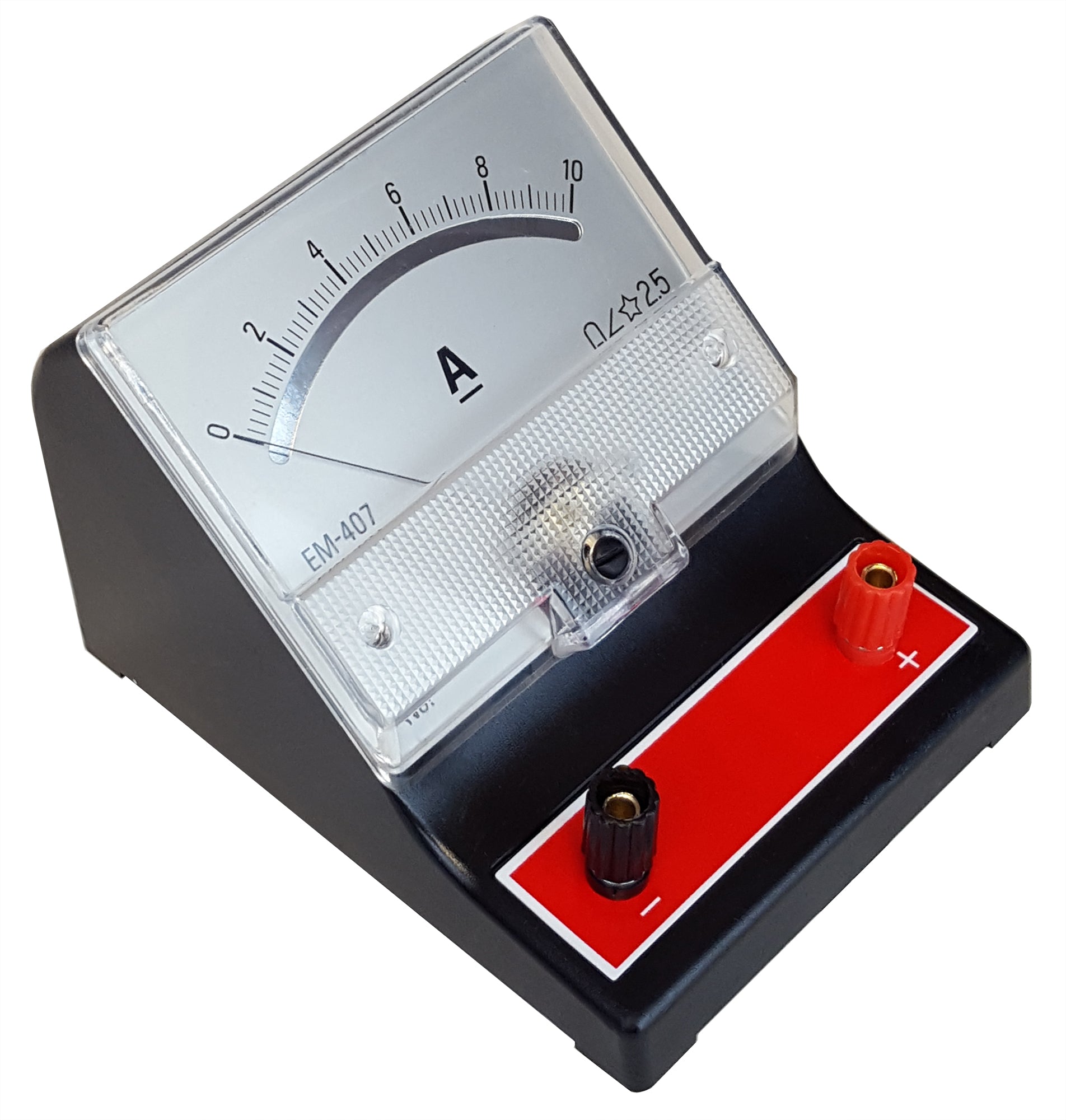 Meter, DC Ammeter, Red, 0-10A