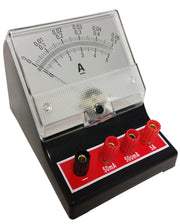 Meter, DC Ammeter, Red, 0-50mA, 0-500mA, 0-5A