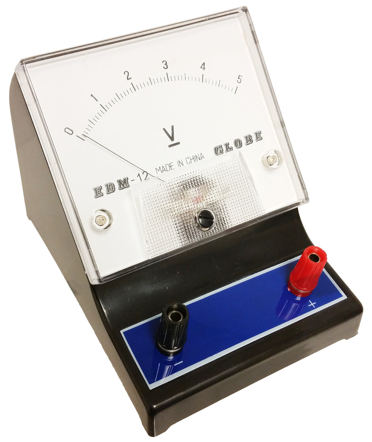 Voltmeter, Analog, Blue, 0V to 5V, DC, Case of 40