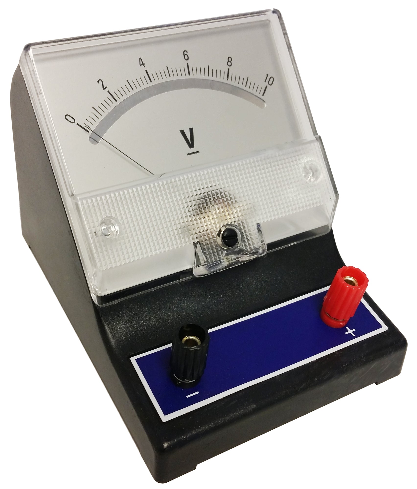 Meter, DC Voltmeter, Blue, 0-10V