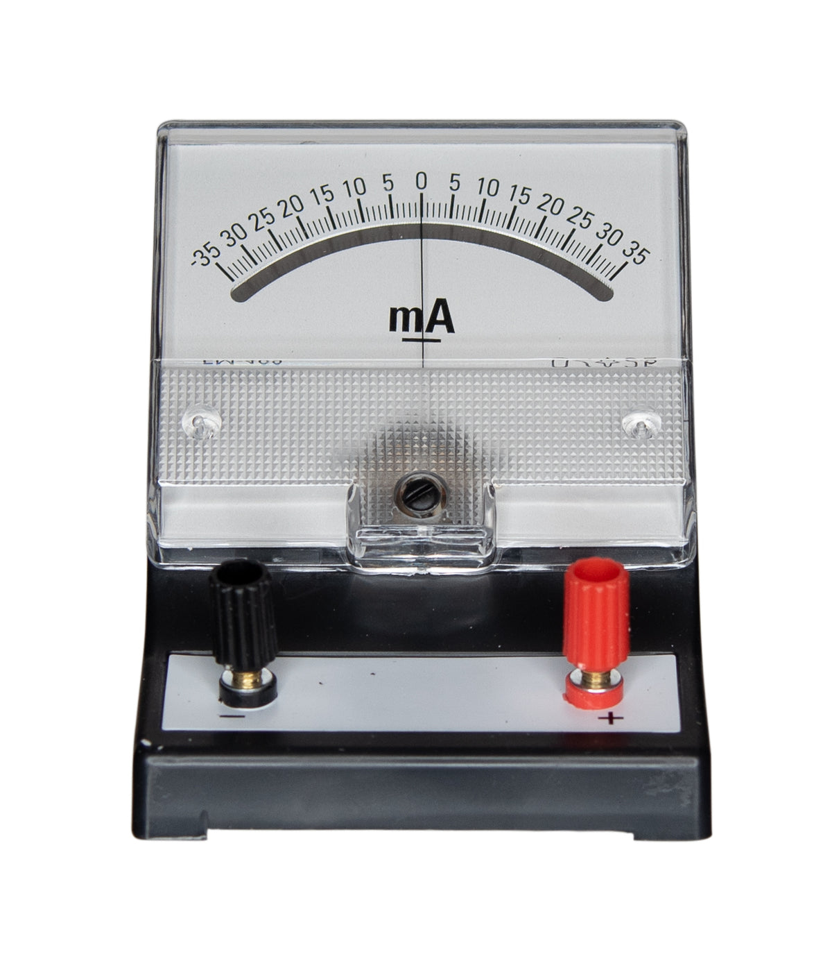 Galvanometer, Analog, White, -35mA to 35mA, DC, Case of 40