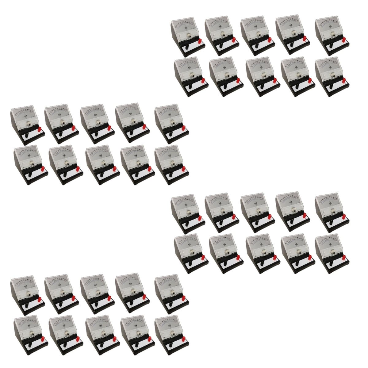 Galvanometer, Analog, White, -500mA to 500mA, DC, Case of 40